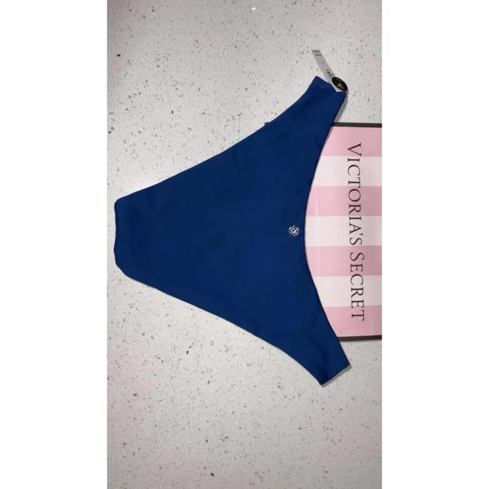 NWT Victoria's Secret Swim Essential Diamanté Brazilian Bikini Bottom Size L - Picture 2 of 4